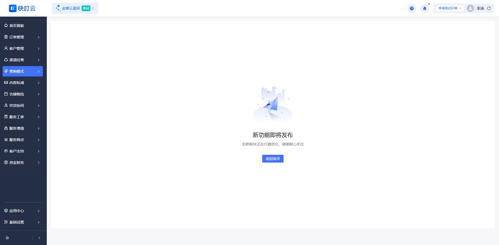 返利报表页面截图